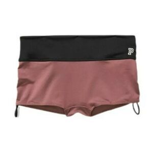 Victoria’s Secret Pink Ultimate Gym to Swim Sports Shortie Brown Black Medium